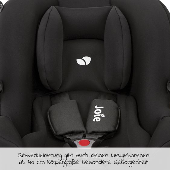 joie Babyschale i-Snug 2 i-Size ab Geburt-13 kg (40 cm-75 cm) inkl. i-Base Advance & GRATIS Autositz-Schutzunterlage - Shale