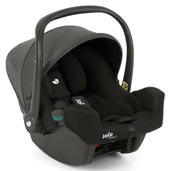 joie Babyschale i-Snug 2 i-Size ab Geburt-13 kg (40 cm-75 cm) inkl. Sitzverkleinerer nur 3,35 kg - Coal