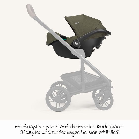 joie Babyschale i-Snug 2 i-Size ab Geburt-13 kg (40 cm-75 cm) inkl. Sitzverkleinerer nur 3,35 kg - Fern