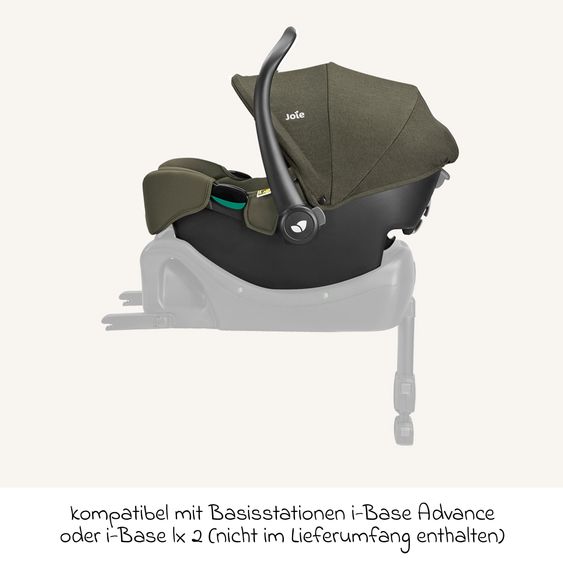 joie Babyschale i-Snug 2 i-Size ab Geburt-13 kg (40 cm-75 cm) inkl. Sitzverkleinerer nur 3,35 kg - Fern