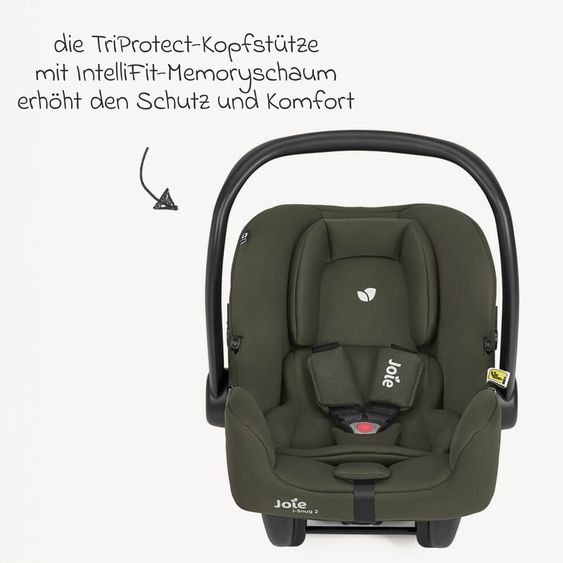 joie Babyschale i-Snug 2 i-Size ab Geburt-13 kg (40 cm-75 cm) inkl. Sitzverkleinerer nur 3,35 kg - Fern