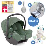 i-Snug 2 i-Size infant car seat from birth-13 kg (40 cm-75 cm) incl. seat reducer only 3.35 kg + FREE car seat protector + silicone pacifier box + toy - Laurel