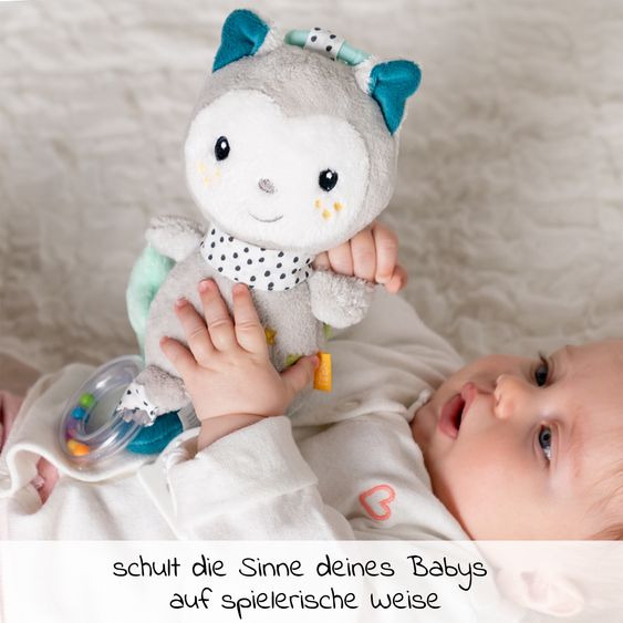 joie Babyschale i-Snug 2 i-Size ab Geburt-13 kg (40 cm-75 cm) inkl. Sitzverkleinerer nur 3,35 kg + GRATIS Autositz-Schutzunterlage + Silikon-Schnullerbox + Spieltier - Laurel