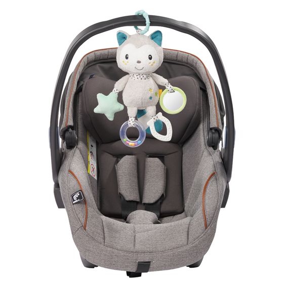 joie Babyschale i-Snug 2 i-Size ab Geburt-13 kg (40 cm-75 cm) inkl. Sitzverkleinerer nur 3,35 kg + GRATIS Autositz-Schutzunterlage + Silikon-Schnullerbox + Spieltier - Laurel
