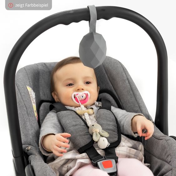 joie Babyschale i-Snug 2 i-Size ab Geburt-13 kg (40 cm-75 cm) inkl. Sitzverkleinerer nur 3,35 kg + GRATIS Autositz-Schutzunterlage + Silikon-Schnullerbox + Spieltier - Laurel