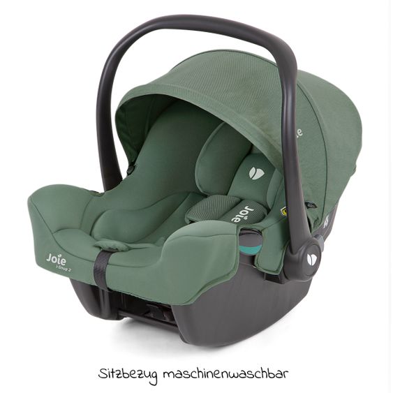 joie Babyschale i-Snug 2 i-Size ab Geburt-13 kg (40 cm-75 cm) inkl. Sitzverkleinerer nur 3,35 kg + GRATIS Autositz-Schutzunterlage + Silikon-Schnullerbox + Spieltier - Laurel