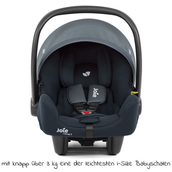 joie Babyschale i-Snug 2 i-Size ab Geburt-13 kg (40 cm-75 cm) inkl. Sitzverkleinerer nur 3,35 kg inkl. Einschlagdecke - Lagoon