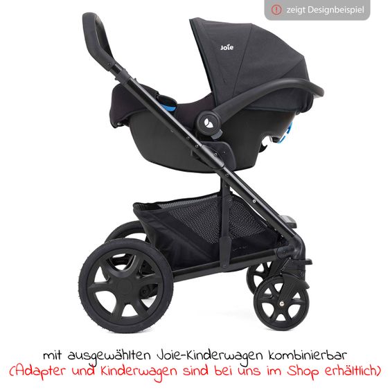 joie Babyschale i-Snug 2 i-Size ab Geburt-13 kg (40 cm-75 cm) inkl. Sitzverkleinerer nur 3,35 kg inkl. Einschlagdecke - Lagoon