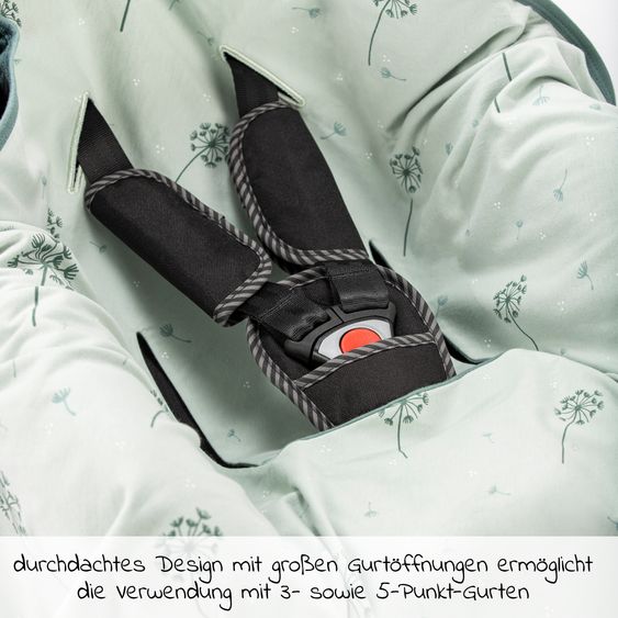 joie Babyschale i-Snug 2 i-Size ab Geburt-13 kg (40 cm-75 cm) inkl. Sitzverkleinerer nur 3,35 kg inkl. Einschlagdecke - Lagoon