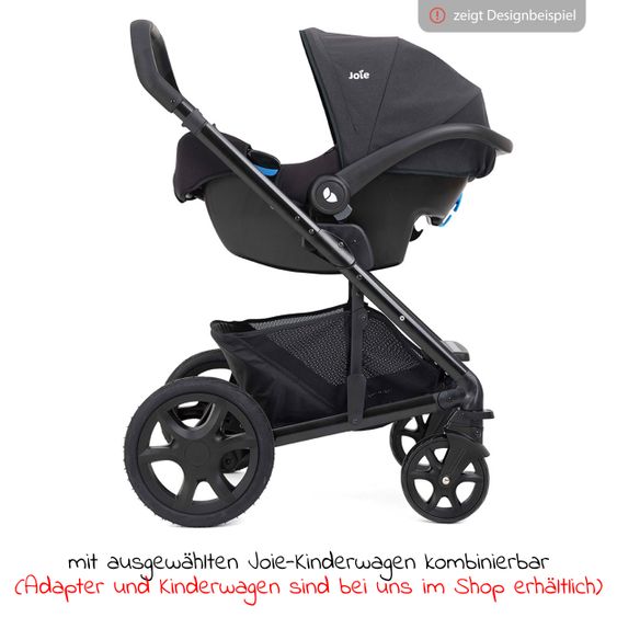 joie Babyschale i-Snug 2 i-Size ab Geburt-13 kg (40 cm-75 cm) inkl. Sitzverkleinerer nur 3,35 kg - Lagoon