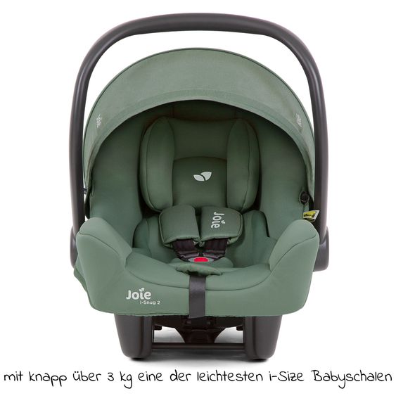 joie Babyschale i-Snug 2 i-Size ab Geburt-13 kg (40 cm-75 cm) inkl. Sitzverkleinerer nur 3,35 kg - Laurel