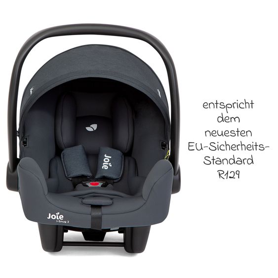 joie Babyschale i-Snug 2 i-Size ab Geburt-13 kg (40 cm-75 cm) inkl. Sitzverkleinerer nur 3,35 kg - Moonlight