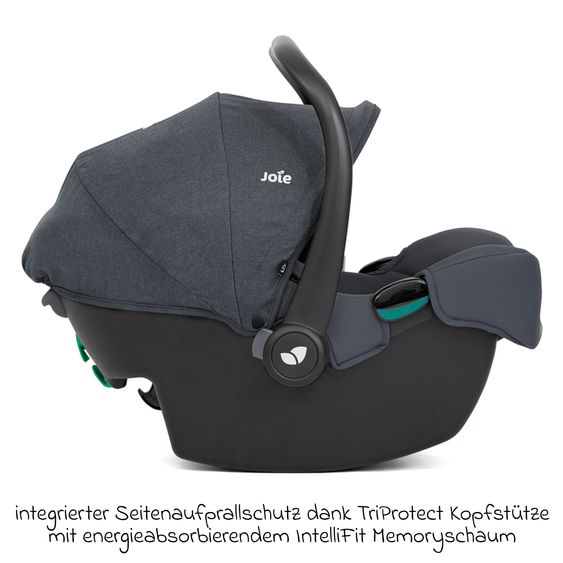 joie Babyschale i-Snug 2 i-Size ab Geburt-13 kg (40 cm-75 cm) inkl. Sitzverkleinerer nur 3,35 kg - Moonlight