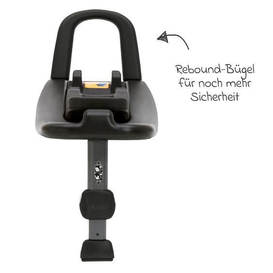 joie Babyschale i-Snug 2 i-Size mit Isofix-Basis ab Geburt-13 kg (40 cm-75 cm) inkl. Sitzverkleinerer nur 3,35 kg inkl. Polsterschutz - Cycle Collection - Shell Grey