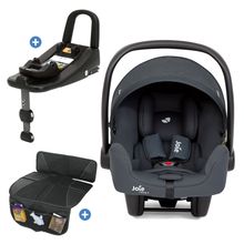 Babyschale i-Snug 2 i-Size mit Isofix-Basis ab Geburt-13 kg (40 cm-75 cm) inkl. Sitzverkleinerer nur 3,35 kg inkl. Polsterschutz - Moonlight