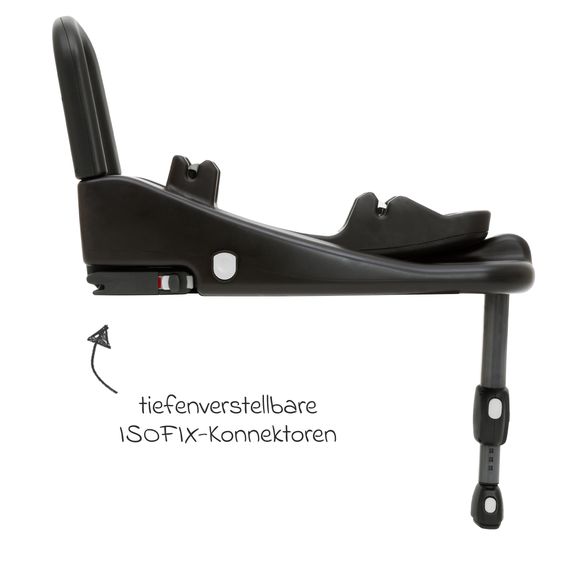 joie Babyschale i-Snug 2 i-Size mit Isofix-Basis ab Geburt-13 kg (40 cm-75 cm) inkl. Sitzverkleinerer nur 3,35 kg inkl. Polsterschutz - Pebble