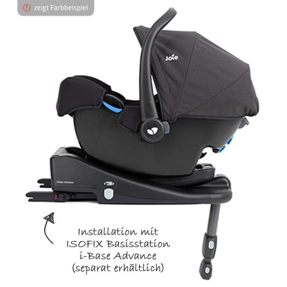joie Babyschale i-Snug i-Size inkl. Autositz - Schutzunterlage - Laurel
