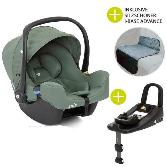 joie Babyschale i-Snug i-Size inkl. i-Base Advance & Autositz - Schutzunterlage - Laurel