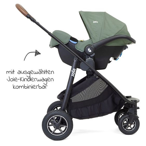 joie Babyschale i-Snug i-Size inkl. i-Base Advance & Autositz - Schutzunterlage - Laurel