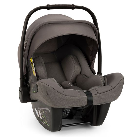 joie Infant car seat PIPA next i-Size from birth to 13 kg (40 cm - 83 cm) incl. seat reducer, sun canopy with Dream Drape only 2.8 kg - Thunder