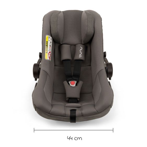 joie Infant car seat PIPA next i-Size from birth to 13 kg (40 cm - 83 cm) incl. seat reducer, sun canopy with Dream Drape only 2.8 kg - Thunder