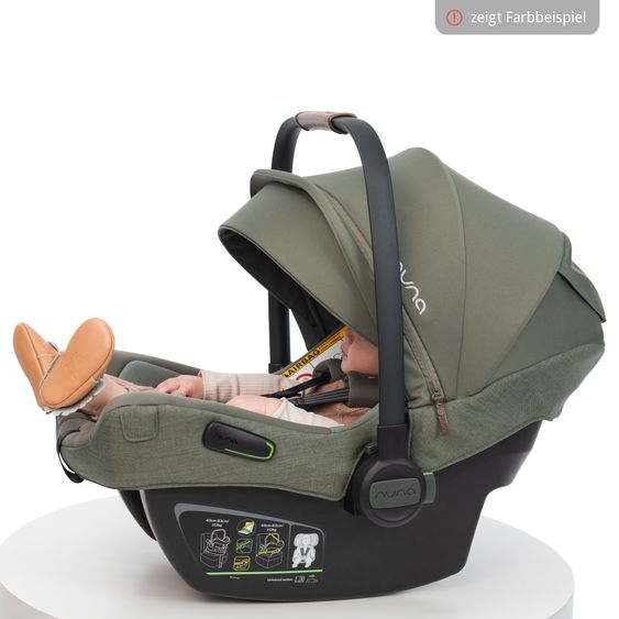 joie Infant car seat PIPA next i-Size from birth to 13 kg (40 cm - 83 cm) incl. seat reducer, sun canopy with Dream Drape only 2.8 kg - Thunder