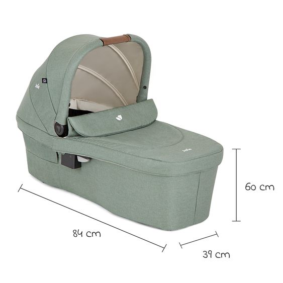 joie Babywanne Ramble XL ab Geburt - 9 Monate für Versatrax, Versatrax E ink. Regenschutz - Laurel