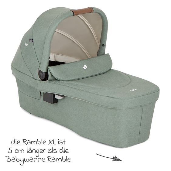 joie Babywanne Ramble XL ab Geburt - 9 Monate für Versatrax, Versatrax E ink. Regenschutz - Laurel