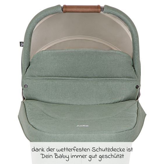 joie Babywanne Ramble XL ab Geburt - 9 Monate für Versatrax, Versatrax E ink. Regenschutz - Laurel