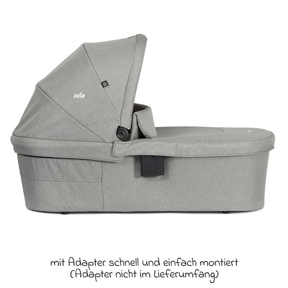 joie Babywanne Ramble XL ab Geburt - 9 Monate für Versatrax, Versatrax E ink. Regenschutz - Pebble