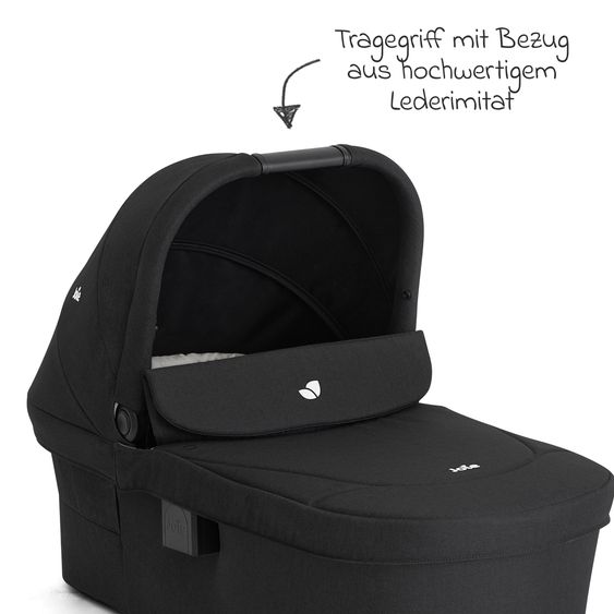 joie Babywanne Ramble XL ab Geburt - 9 Monate für Versatrax, Versatrax E ink. Regenschutz - Raven