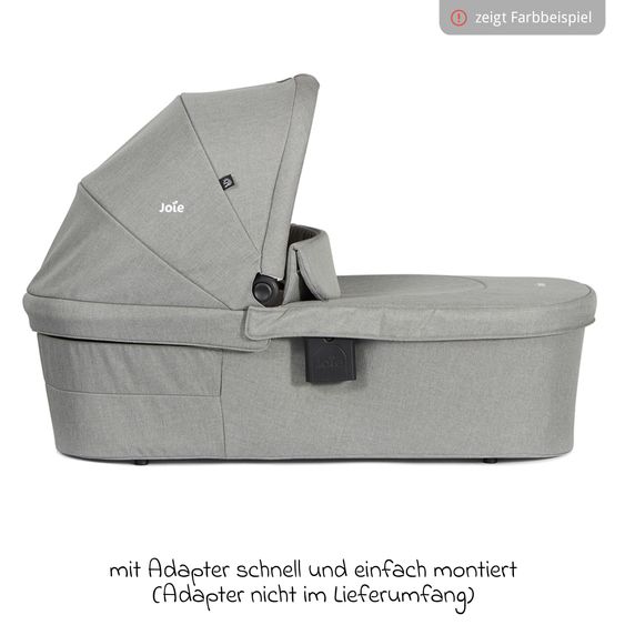 joie Babywanne Ramble XL ab Geburt - 9 Monate für Versatrax, Versatrax E ink. Regenschutz - Raven