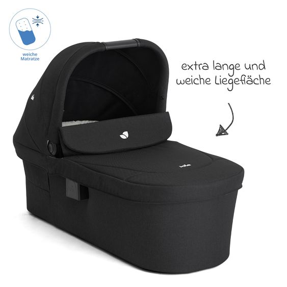joie Babywanne Ramble XL ab Geburt - 9 Monate für Versatrax, Versatrax E ink. Regenschutz - Raven
