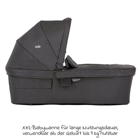 joie Babywanne Ramble XL ab Geburt - 9 Monate für Versatrax, Versatrax E ink. Regenschutz - Shale