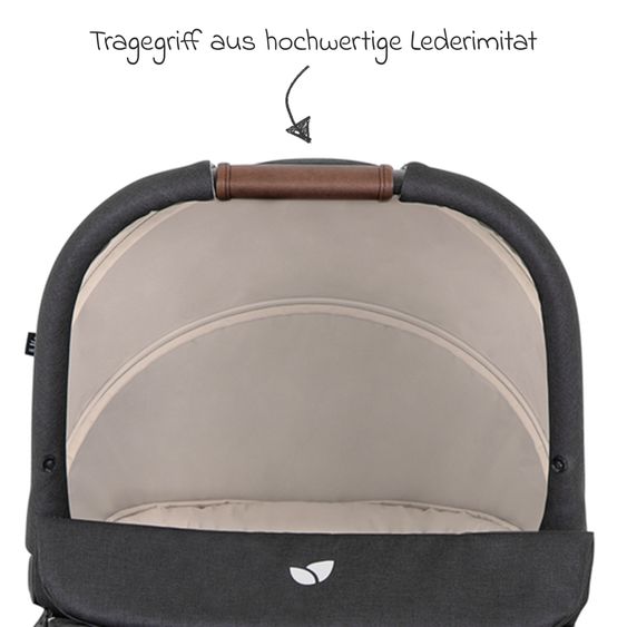 joie Babywanne Ramble XL ab Geburt - 9 Monate für Versatrax, Versatrax E ink. Regenschutz - Shale