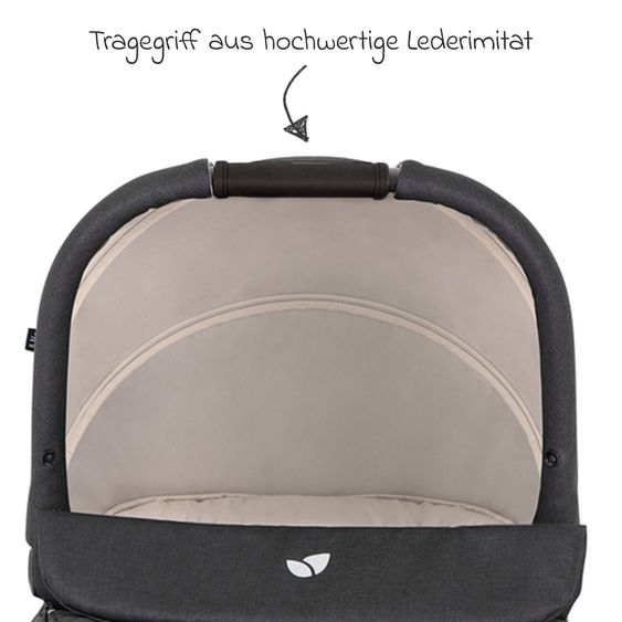 joie Babywanne Ramble XL ab Geburt - 9 Monate für Versatrax, Versatrax E ink. Regenschutz - Shale