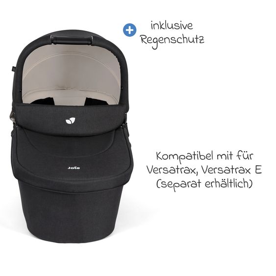 joie Babywanne Ramble XL ab Geburt - 9 Monate für Versatrax, Versatrax E ink. Regenschutz - Shale