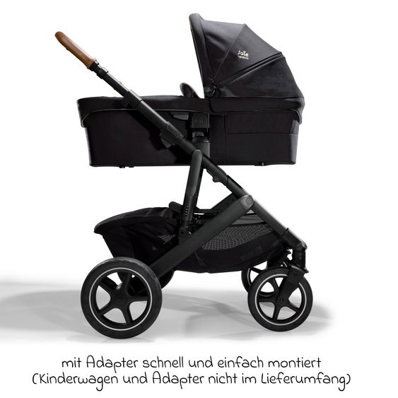 Joie Signature Babywanne Ramble XL ab Geburt - 9 Monate für Vinca, Aeria, Finiti, Parcel inkl. Regenschutz & Windschutz - Signature - Eclipcse