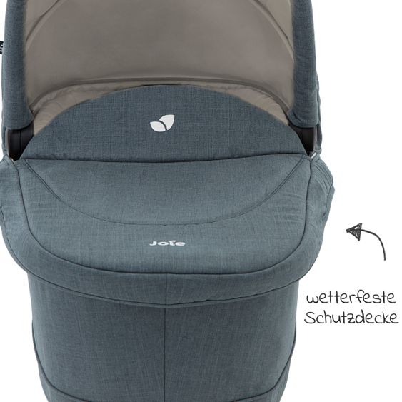joie Babywanne Ramble XL für Versatrax, Versatrax E inkl. Regenschutz - Lagoon