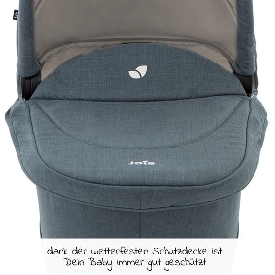 joie Babywanne Ramble XL für Versatrax & Versatrax E inkl. Regenschutz - Lagoon