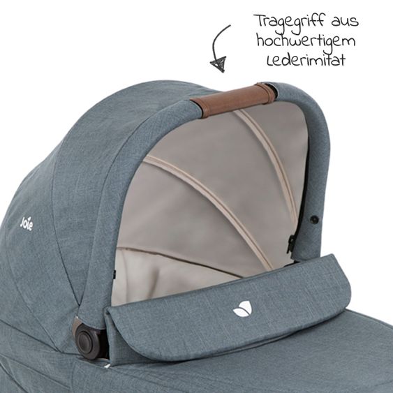 joie Babywanne Ramble XL für Versatrax & Versatrax E inkl. Regenschutz - Lagoon