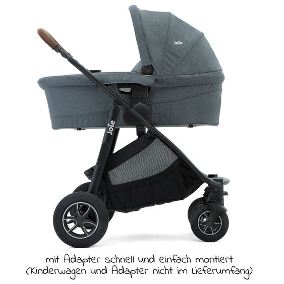 joie Babywanne Ramble XL für Versatrax & Versatrax E inkl. Regenschutz - Lagoon