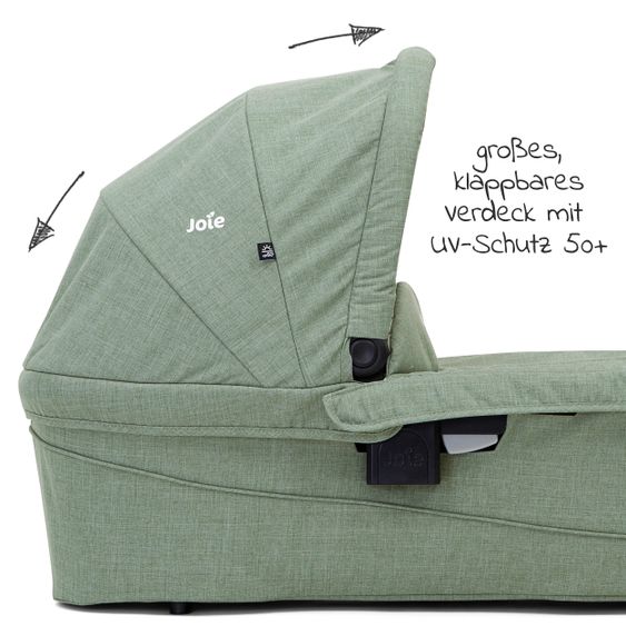 joie Babywanne Ramble XL für Versatrax & Versatrax E inkl. Regenschutz - Laurel