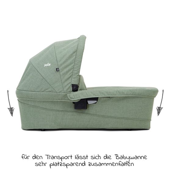 joie Babywanne Ramble XL für Versatrax & Versatrax E inkl. Regenschutz - Laurel