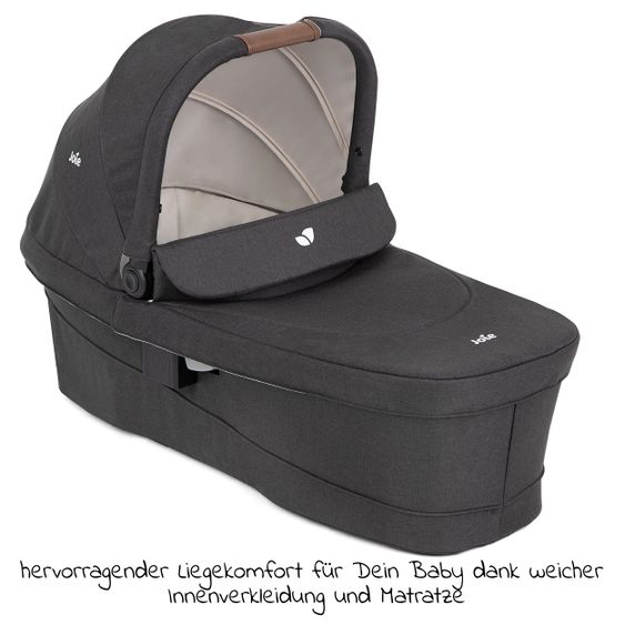 joie Babywanne Ramble XL für Versatrax & Versatrax E inkl. Regenschutz - Shale