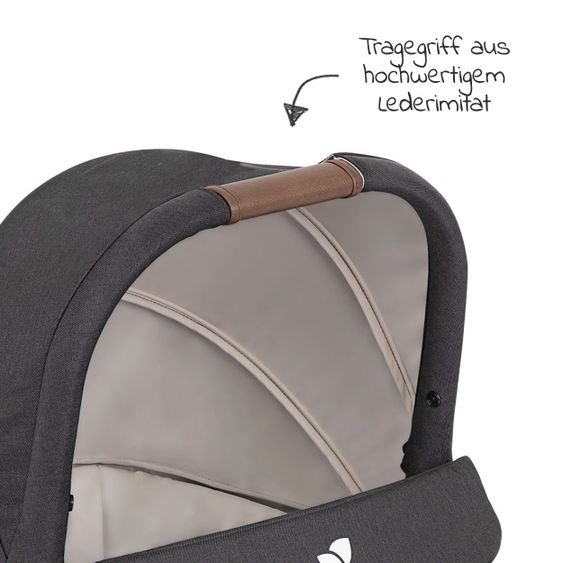 joie Babywanne Ramble XL für Versatrax & Versatrax E inkl. Regenschutz - Shale