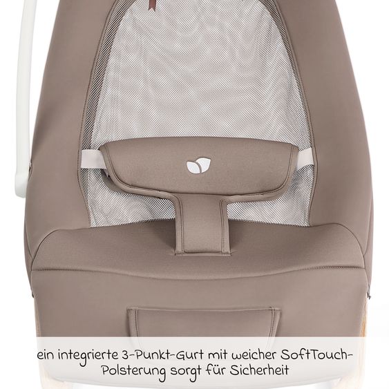 joie Babywippe Dreamer ab Geburt - 3 Jahre mit Mobile, Sound & Vibration - Strata Acorn