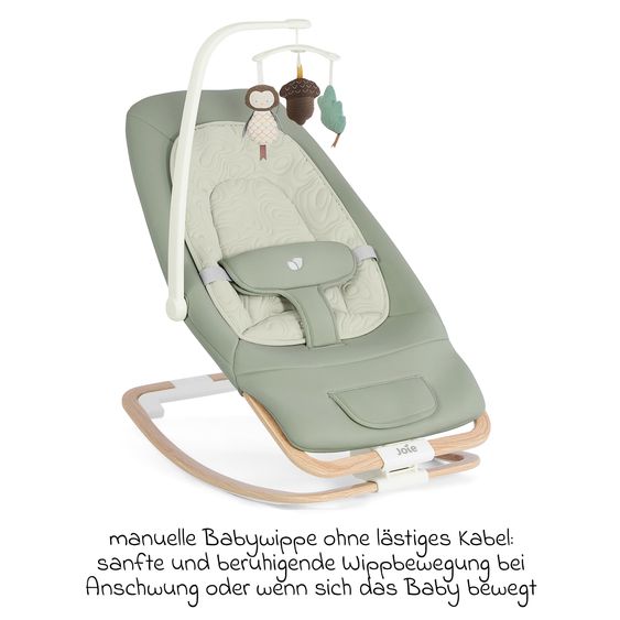 joie Babywippe Dreamer ab Geburt - 3 Jahre mit Mobile, Sound & Vibration - Strata Mist