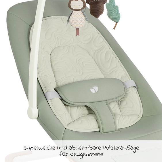 joie Babywippe Dreamer ab Geburt - 3 Jahre mit Mobile, Sound & Vibration - Strata Mist