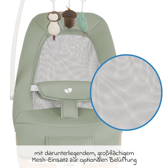 joie Babywippe Dreamer ab Geburt - 3 Jahre mit Mobile, Sound & Vibration - Strata Mist